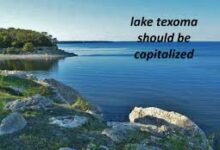 lake texoma should be capitalized