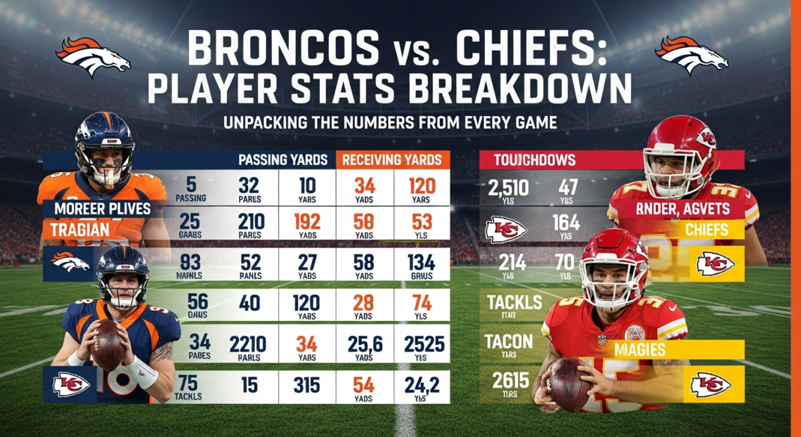 Denver Broncos vs Kansas City Chiefs Match Player Stats